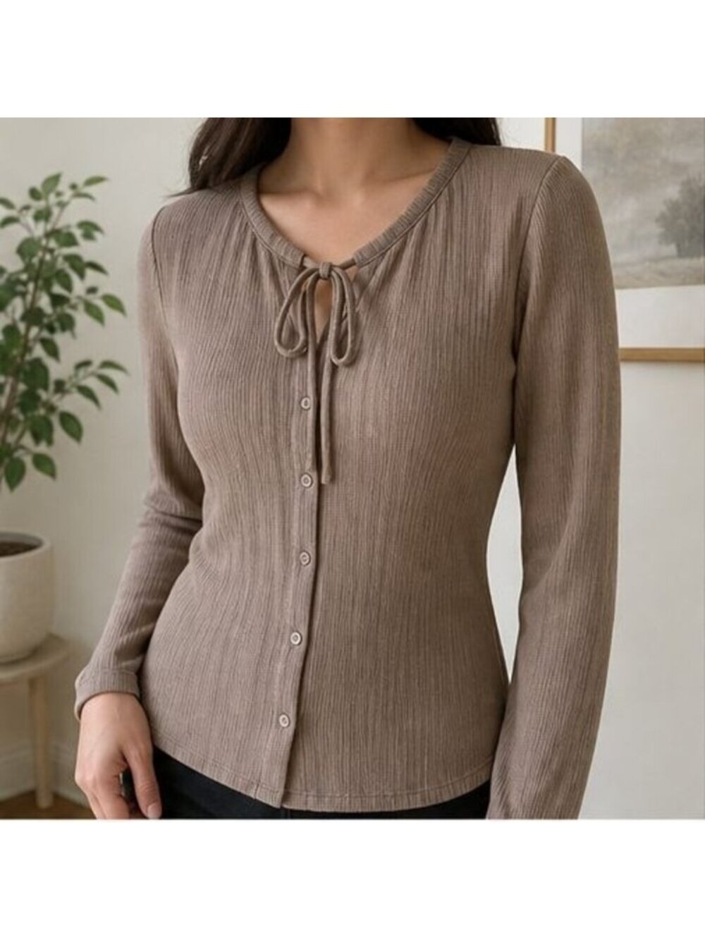 Taupe Cami Blouse - Picture 2 of 6